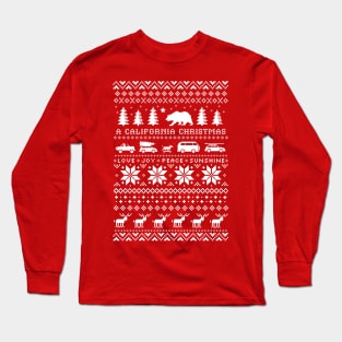 California Christmas Holiday Sweater Design Long Sleeve T-Shirt